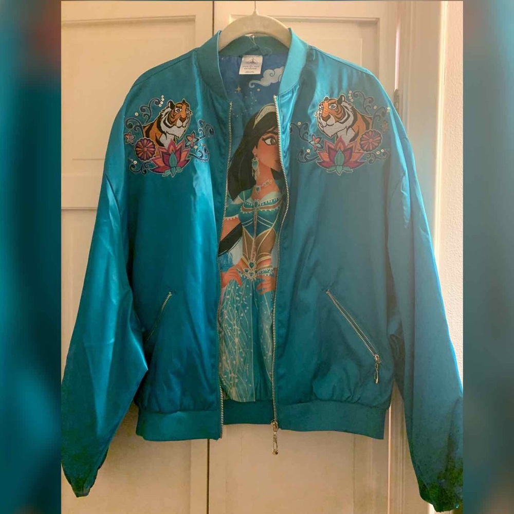 Reversible Adult Jasmine Bomber Jacket Disney